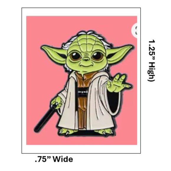 STAR WARS "Yoda" Enamel Trading Pin (BRAND NEW & SO CUTE!) - Picture 2 of 3